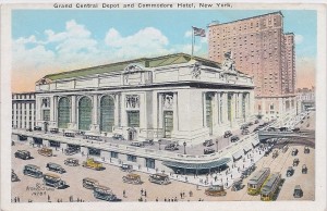 Grand Central Depot - vintage postcard