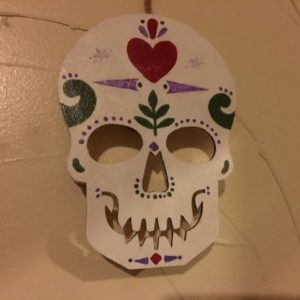 Wooden Sugar Skull